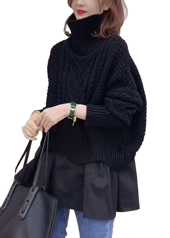 Dame Strikket Turtleneck Genser 0
