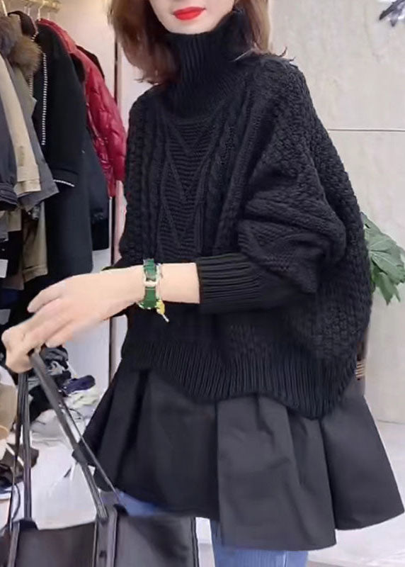 Dame Strikket Turtleneck Genser 1