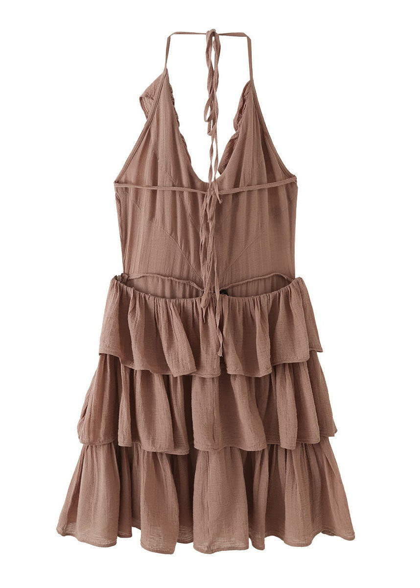 Dame Sundress med Lagdelt Tyll og Halterneck 4