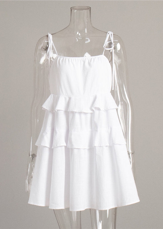 Dame Sundress med Volanger Sommerstil 4