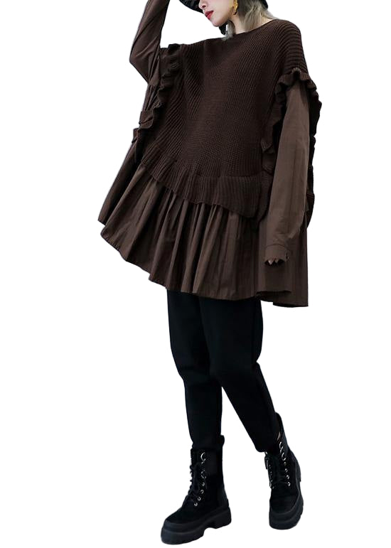 Dame Sweatshirt Chunky Strikket Høststil 3