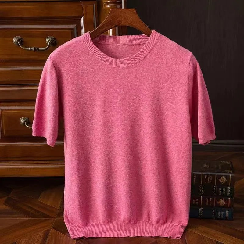 Dame T-skjorte Enkel Stil 100% Cashmere 4