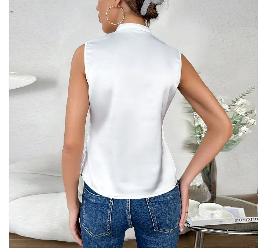 Dame Tank Top Ermeløs Chic 3