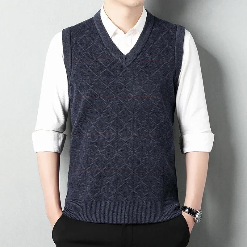 Dame Tank Top Strikket Myk Ull Avslappet Stil 5