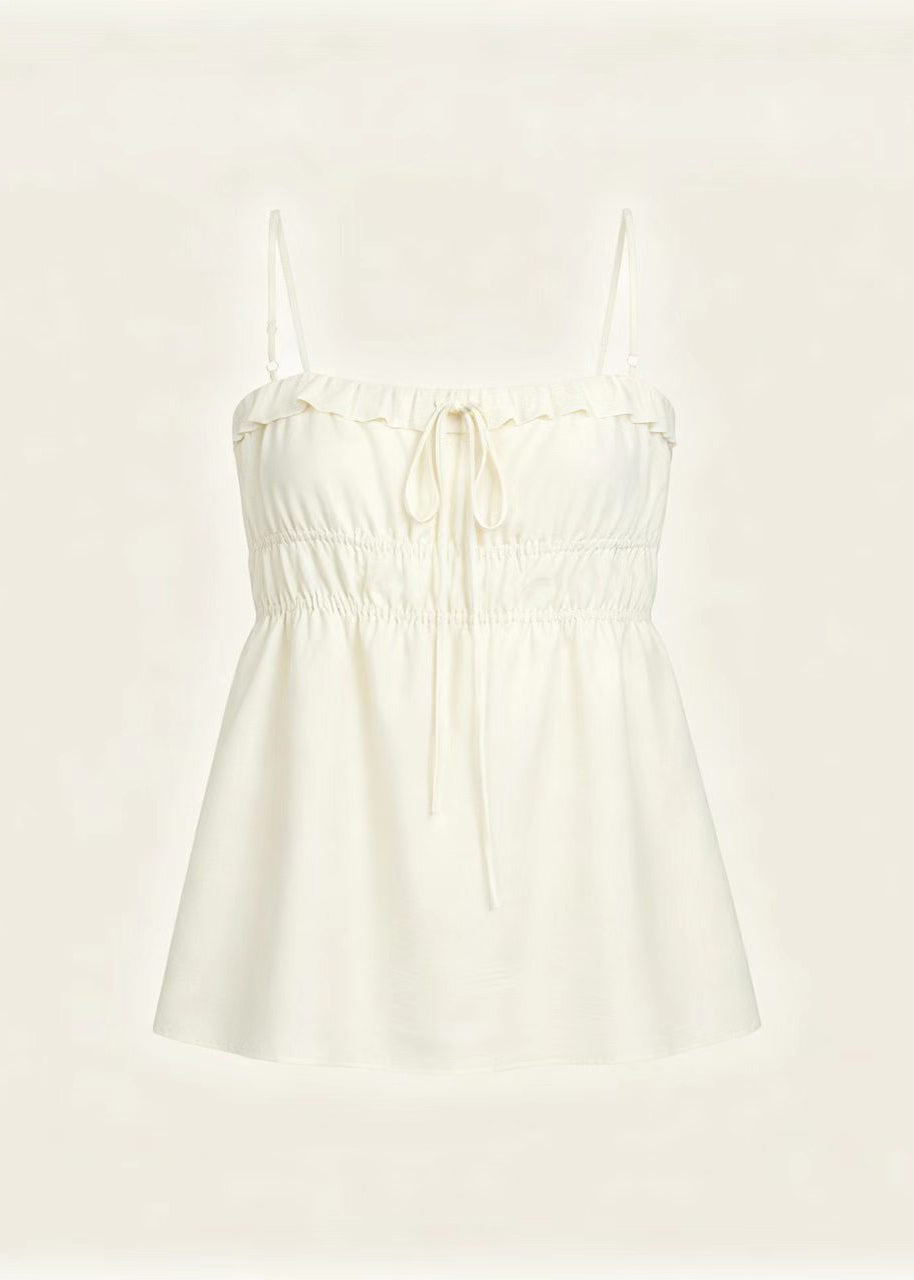 Dame Tank Top med Snøring i Lett Stil 4