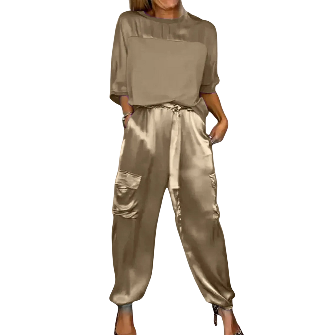 Dame Todelt Dress Løs Passform