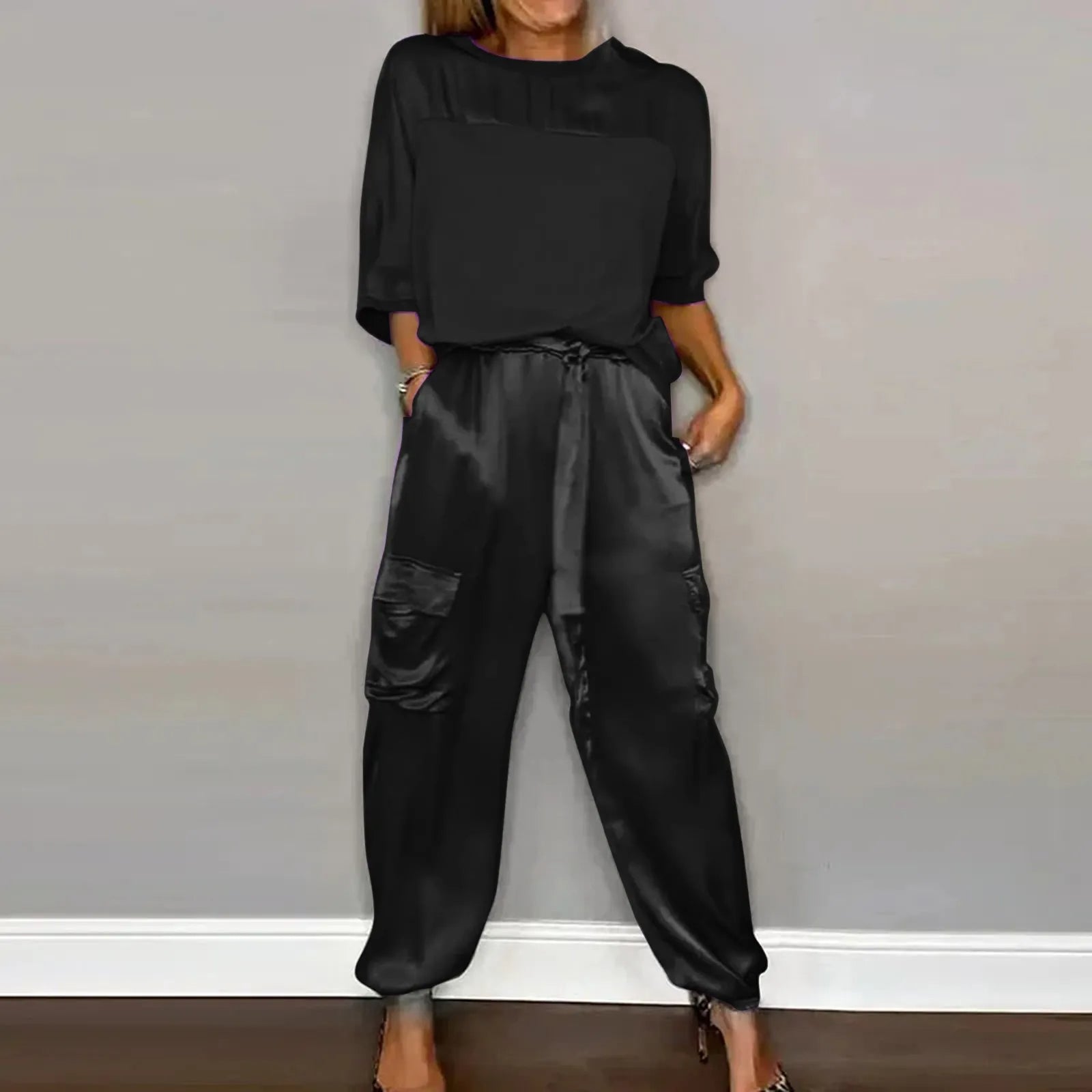 Dame Todelt Dress Løs Passform 1