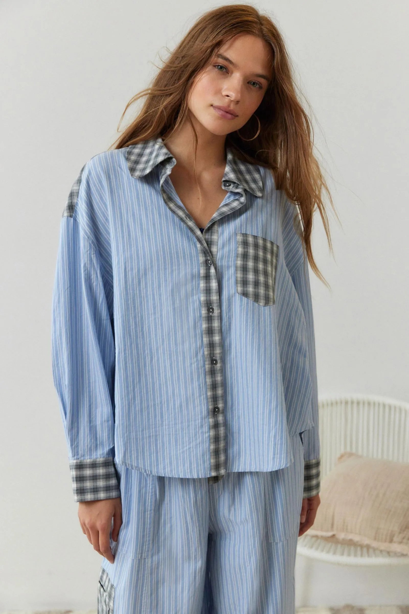 Dame Todelt Pyjamassett Komfortabel Design 1
