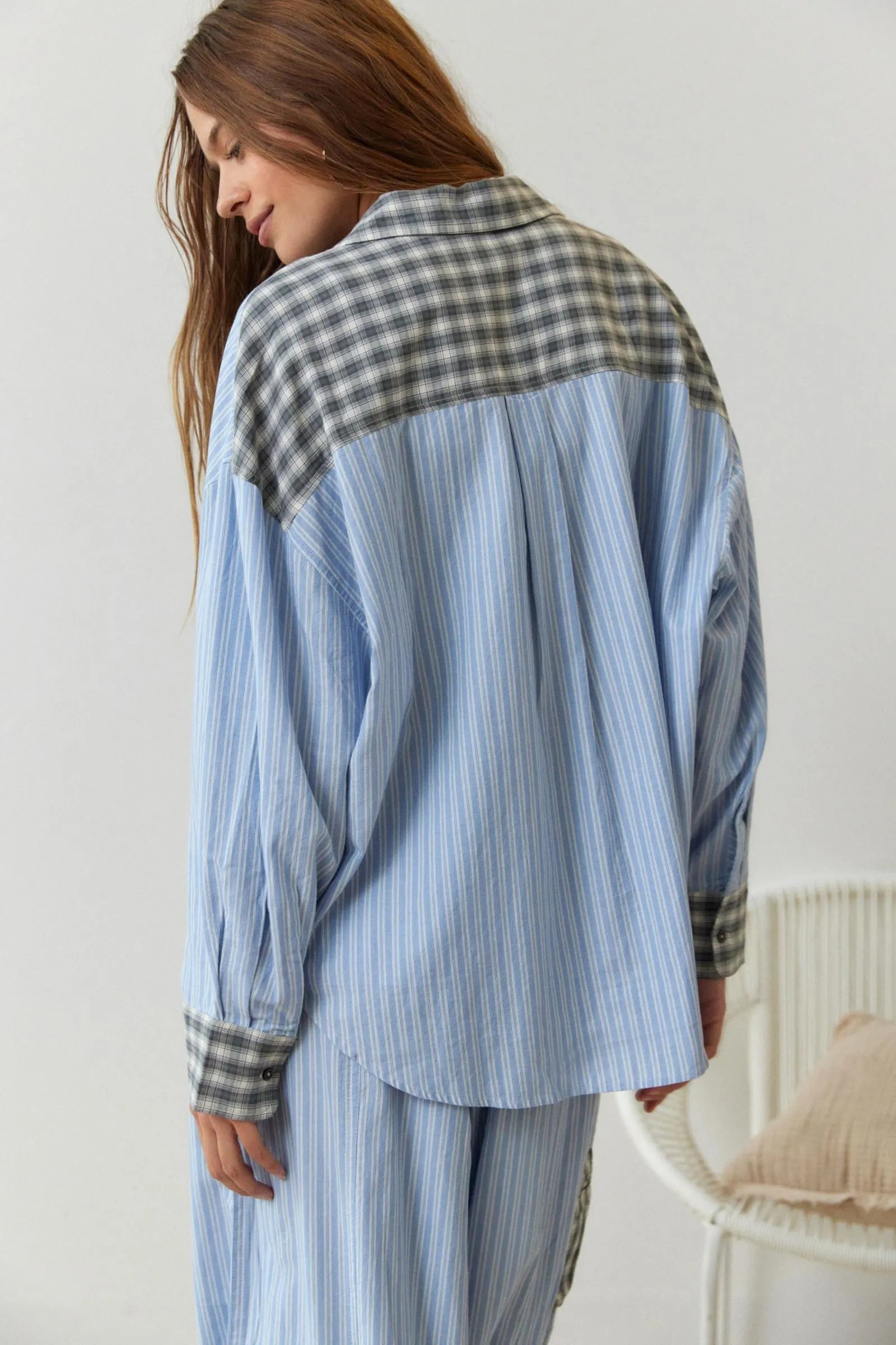 Dame Todelt Pyjamassett Komfortabel Design 3