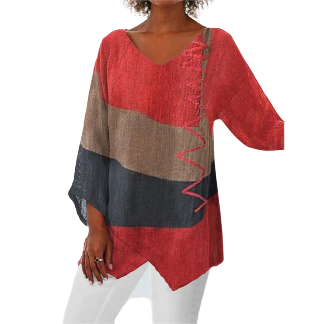 Dame Topp Elegant Design Mykt Stoff 0
