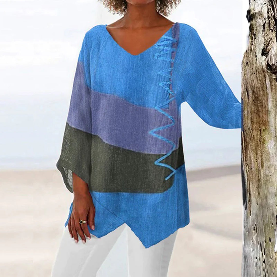 Dame Topp Elegant Design Mykt Stoff 2