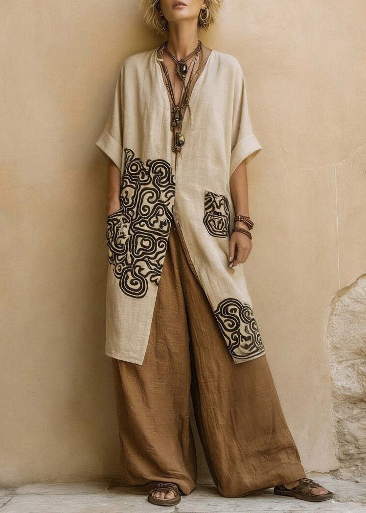 Dame Tredelt Sett Boho V-hals 1