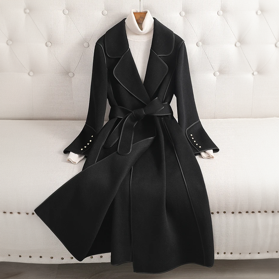 Dame Trench Coat Klassisk Stil 5