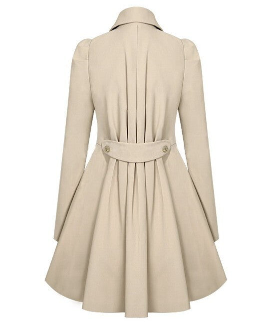 Dame Trenchcoat Klassisk Stil 1