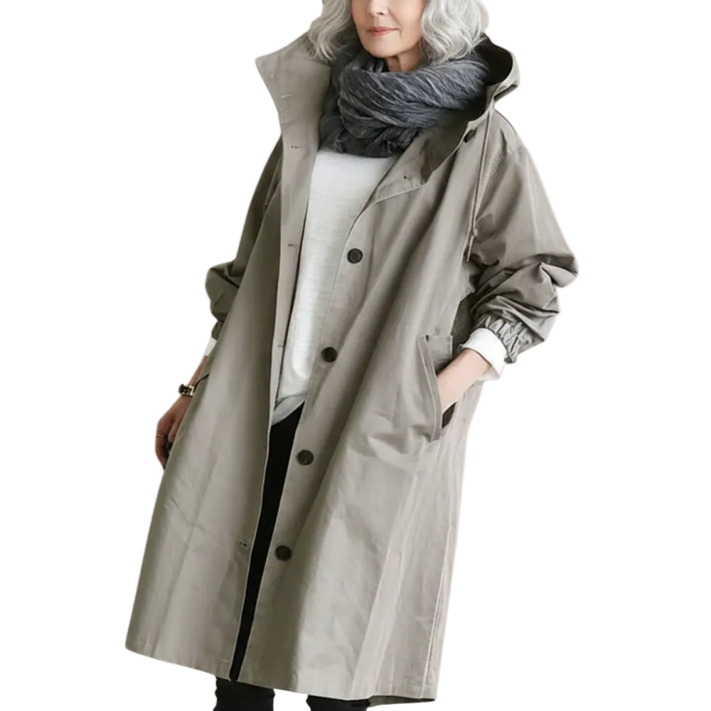 Dame Trenchcoat Vanntett 0