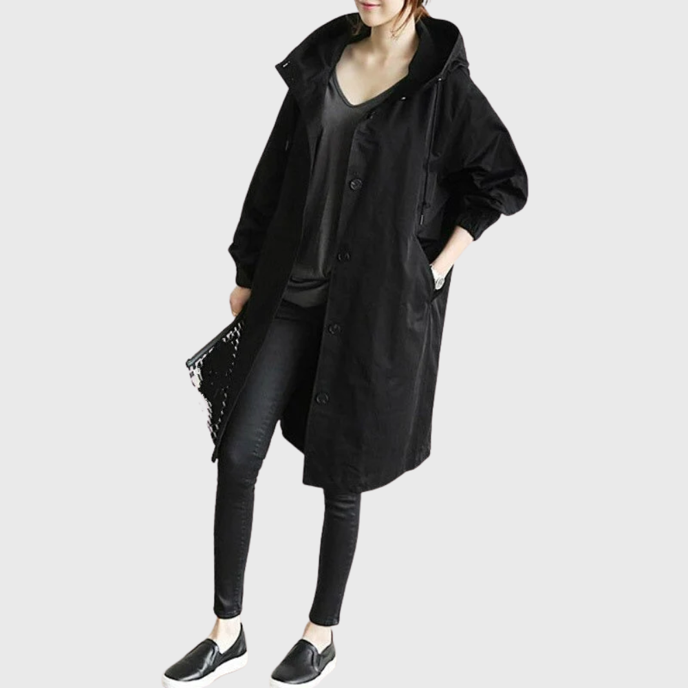 Dame Trenchcoat Vanntett 1