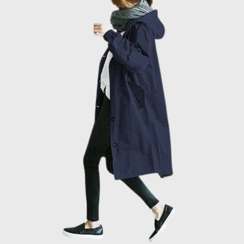 Dame Trenchcoat Vanntett 4