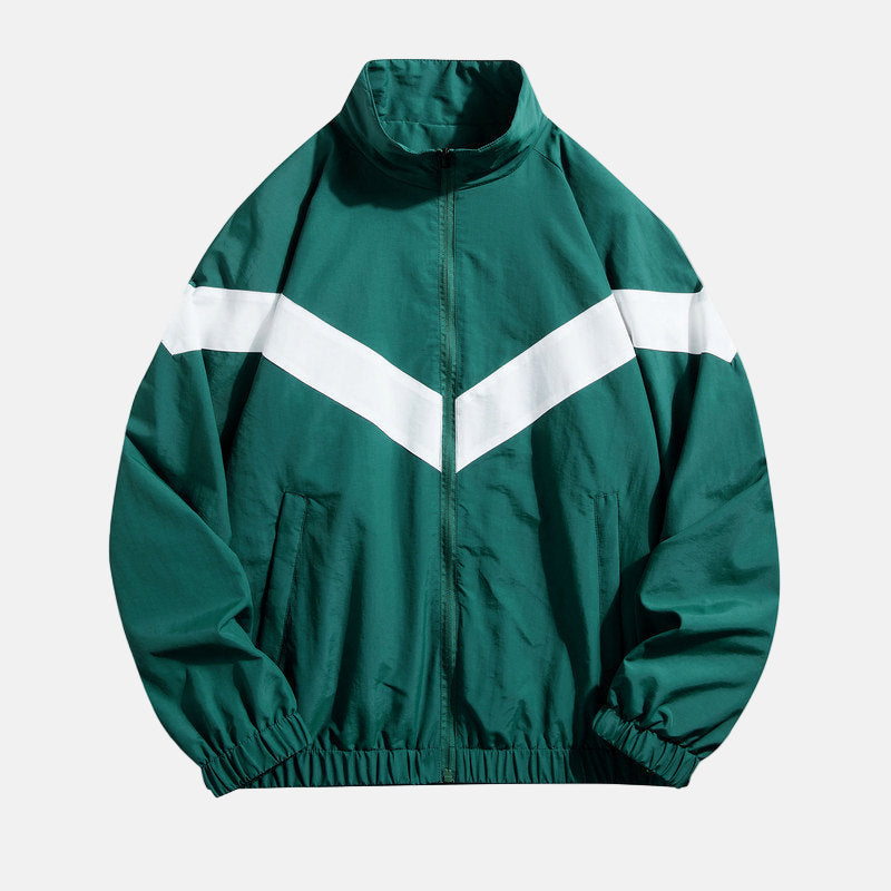 Dame Treningsjakke V-Stripe Design Sporty Stil 1