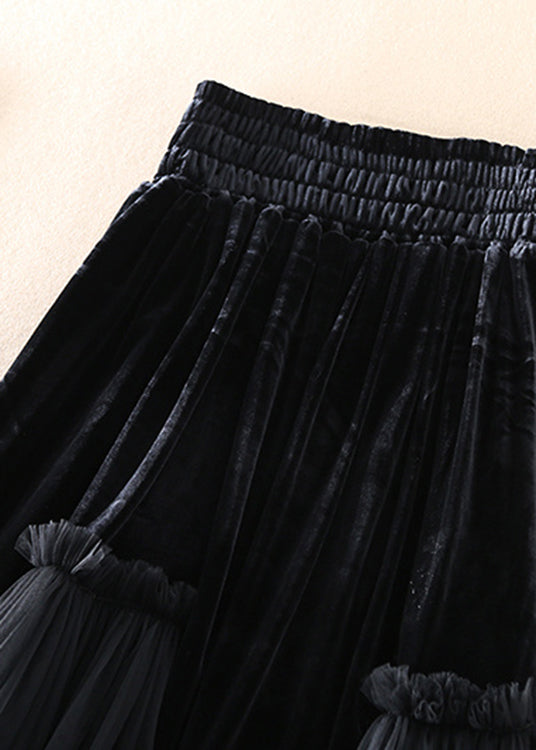 Dame Tulle Skjørt Patchwork Design 2