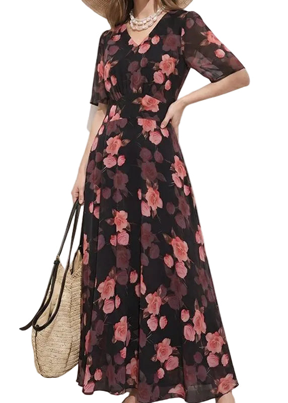 Dame Tunika med V-hals Kortermet Stilren 0