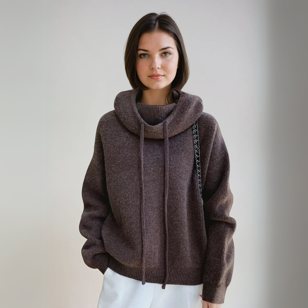 Dame Turtleneck Genser Elegant Ull 2