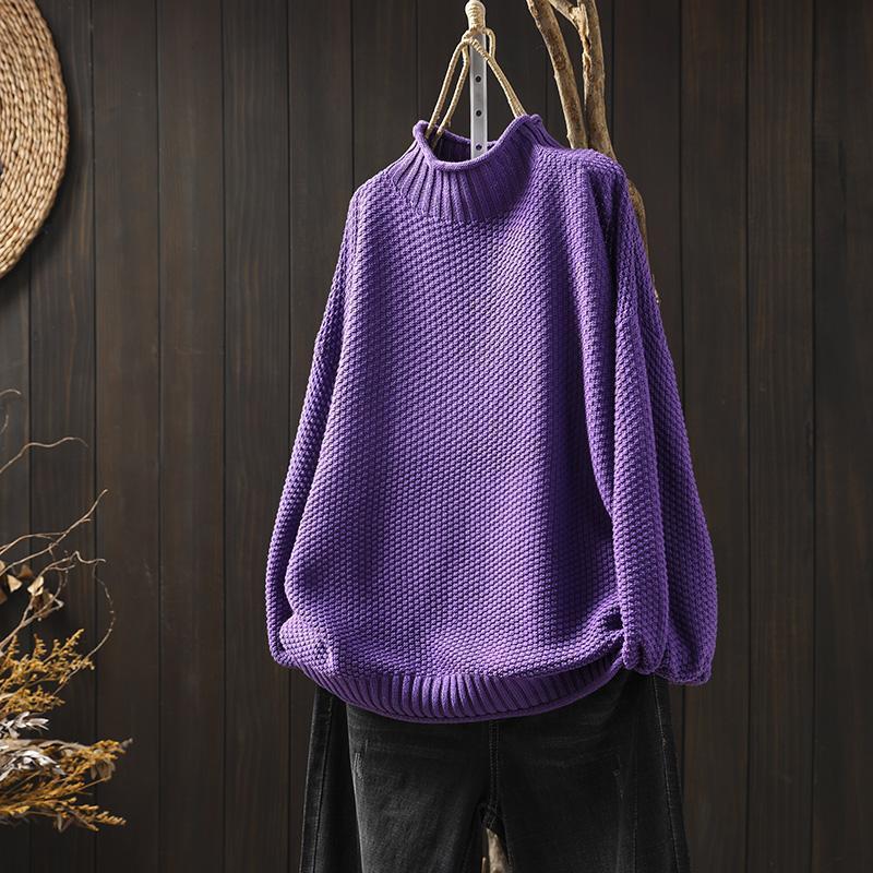 Dame Turtleneck Genser Klassisk Stil 2