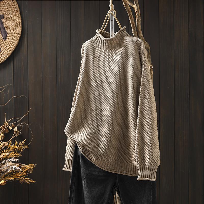 Dame Turtleneck Genser Klassisk Stil 3