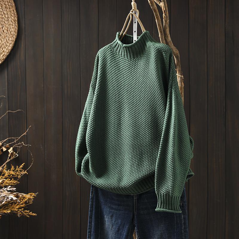 Dame Turtleneck Genser Klassisk Stil 5