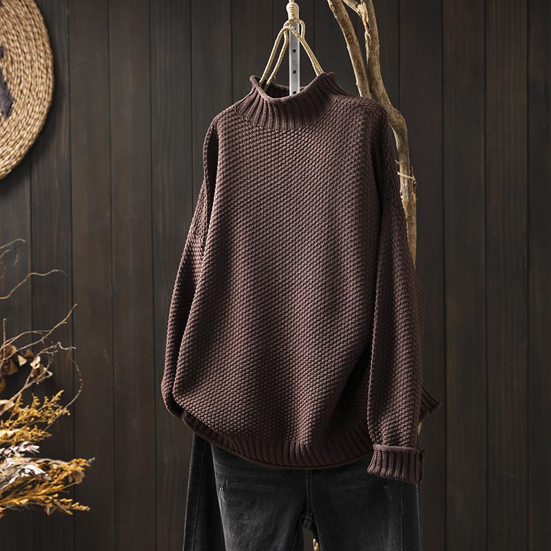 Dame Turtleneck Genser Klassisk Stil 6