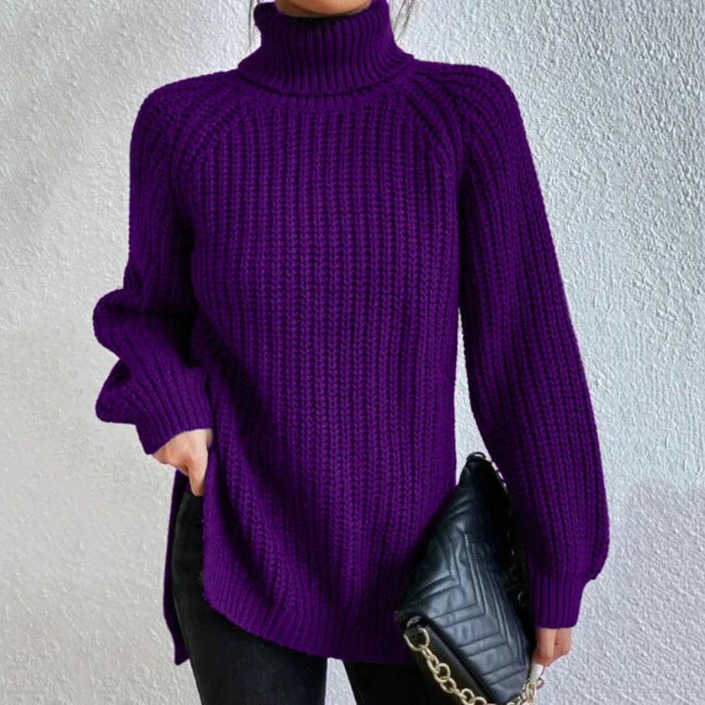 Dame Turtleneck Genser i Bomull 3