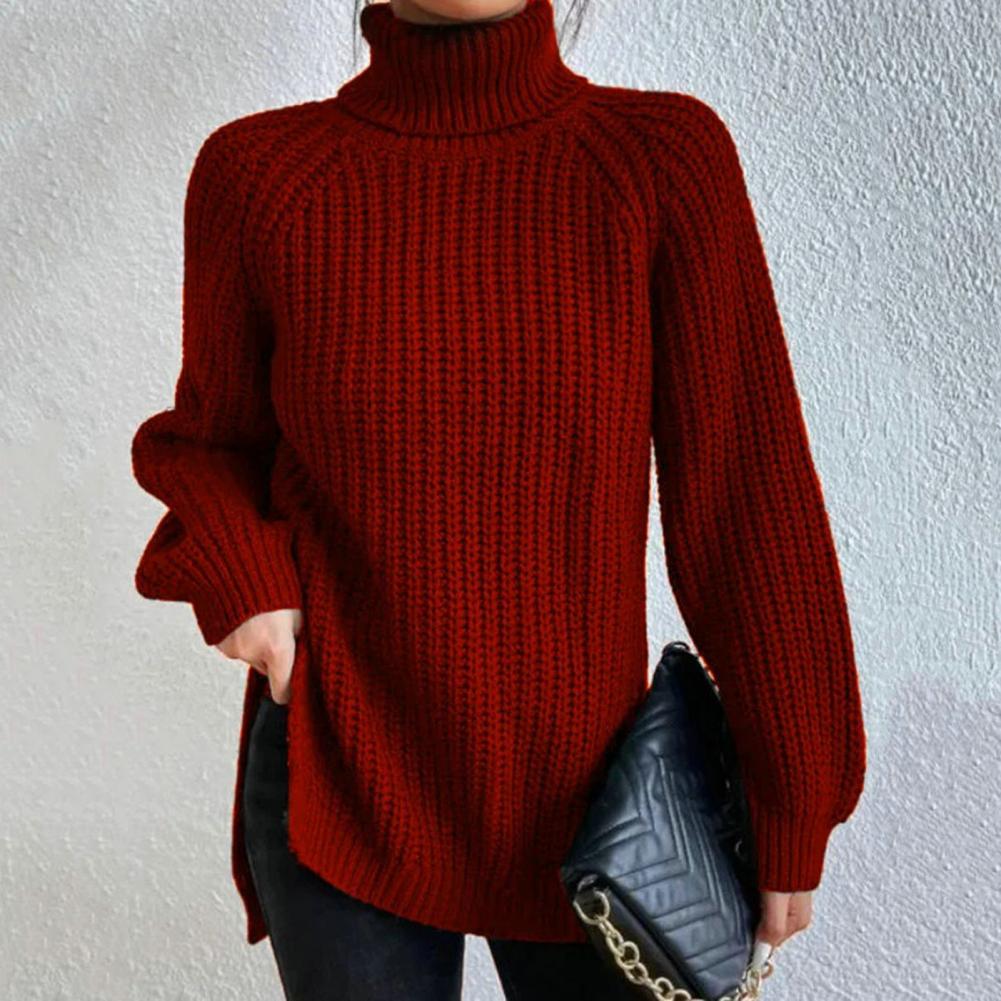 Dame Turtleneck Genser i Bomull 4