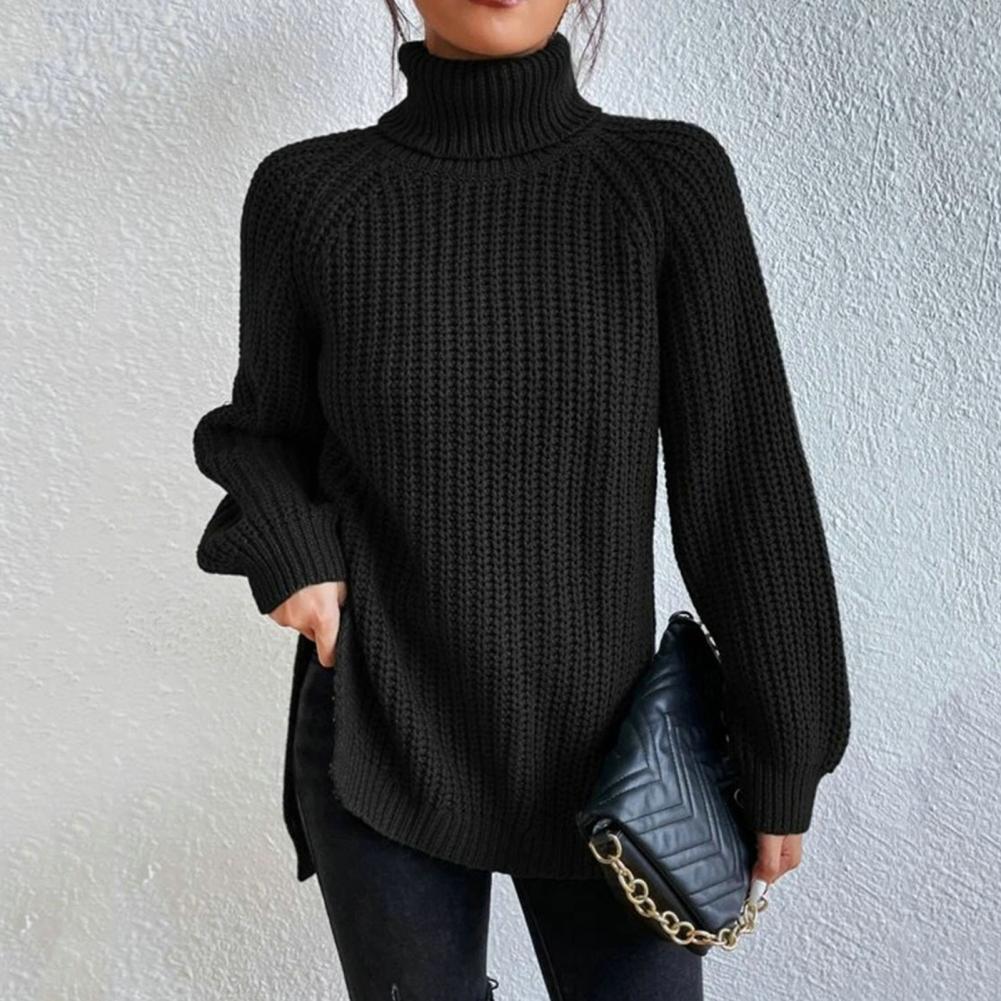 Dame Turtleneck Genser i Bomull 5