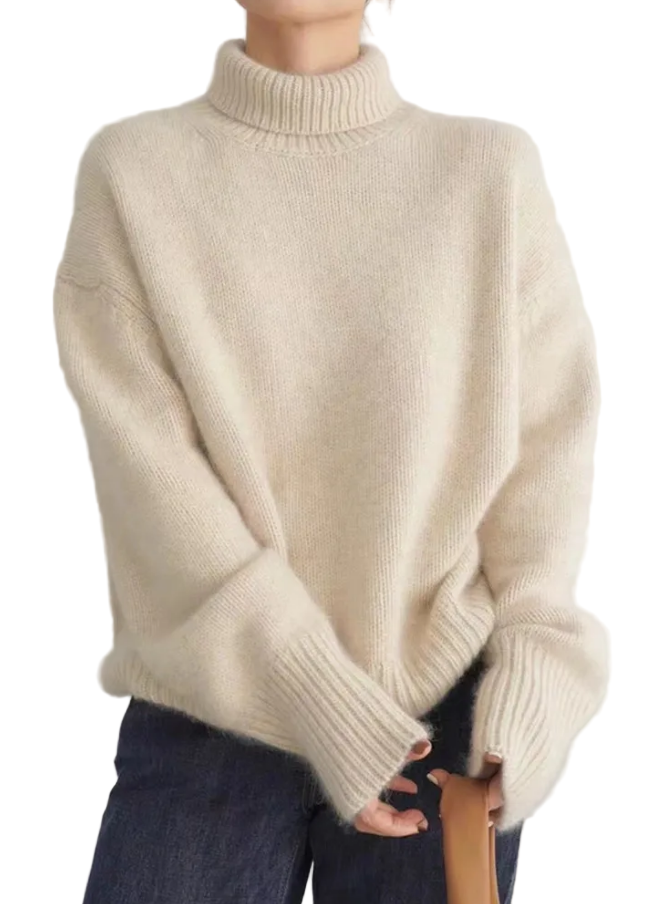 Dame Turtleneck Genser i Kasjmir 0