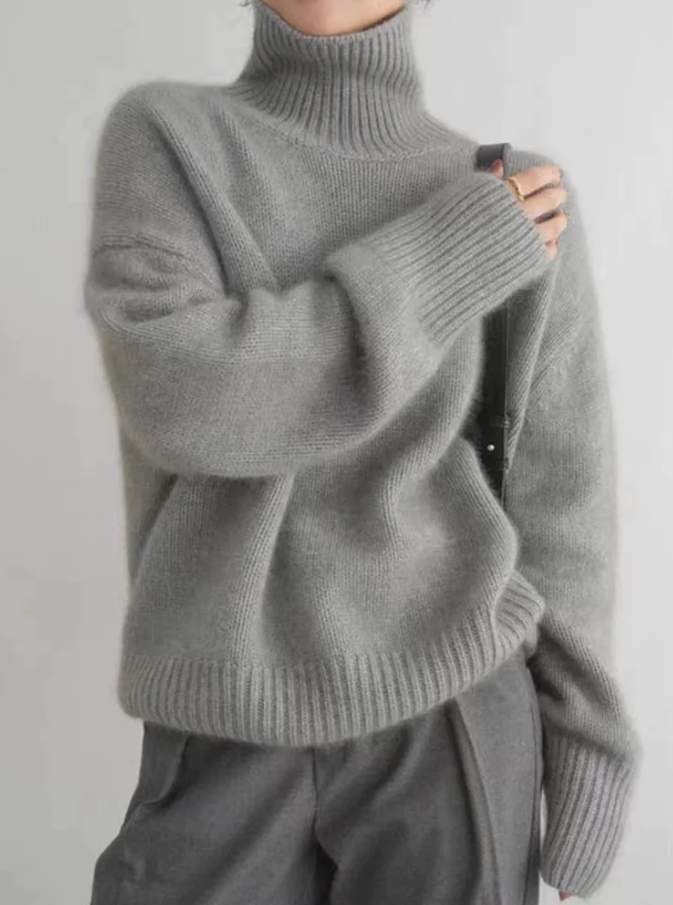 Dame Turtleneck Genser i Kasjmir 1