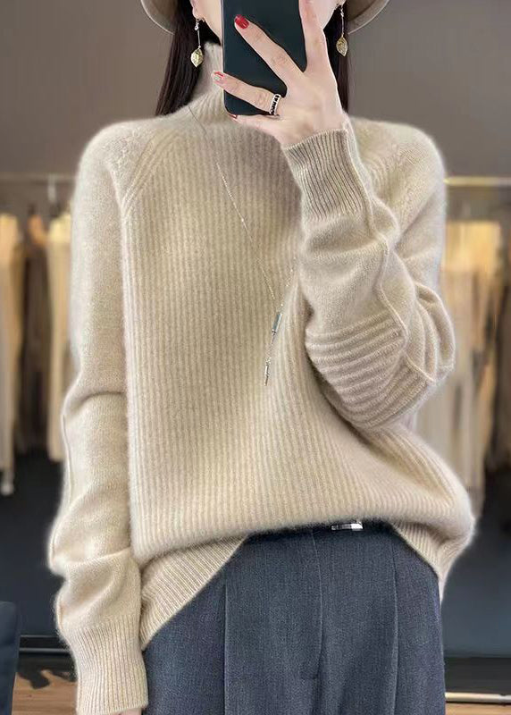 Dame Turtleneck Genser i Løs Passform 1