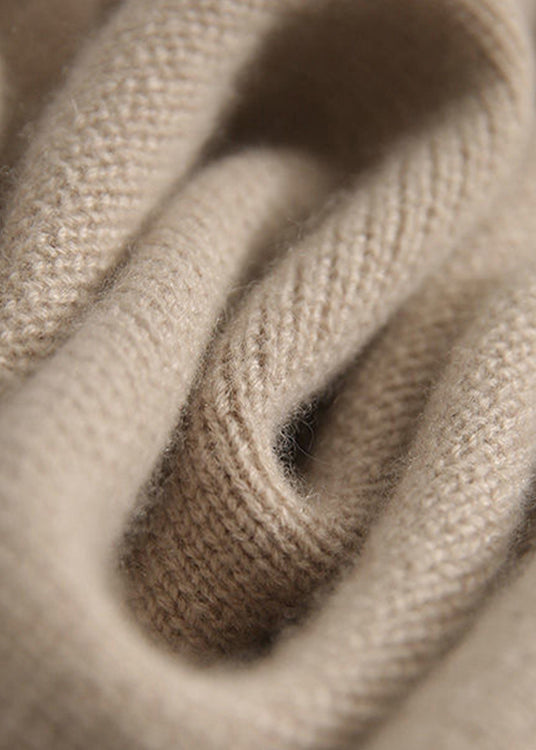 Dame Turtleneck Genser med Knapp og Lange Ermer 4