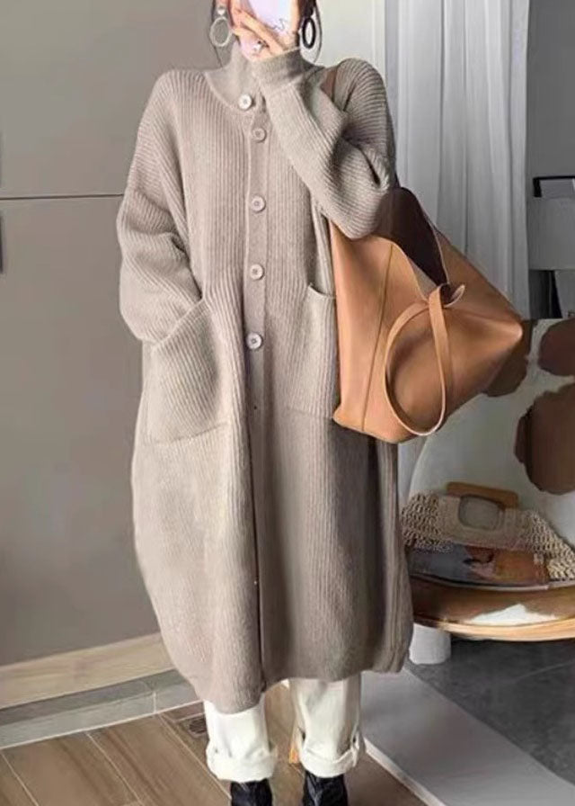 Dame Turtleneck Genser med Lommer 1