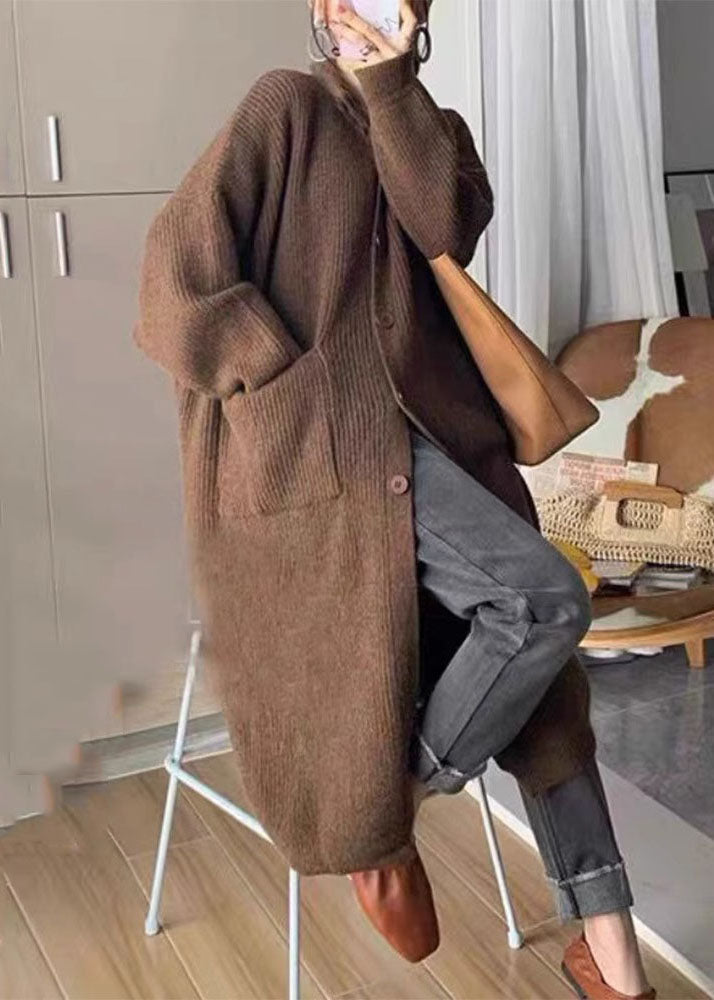 Dame Turtleneck Genser med Lommer 3