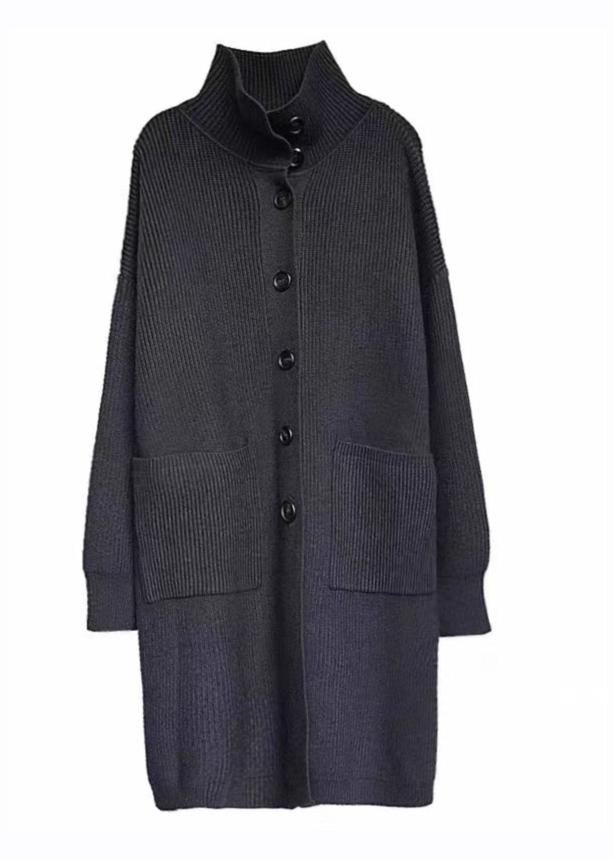 Dame Turtleneck Genser med Lommer 4