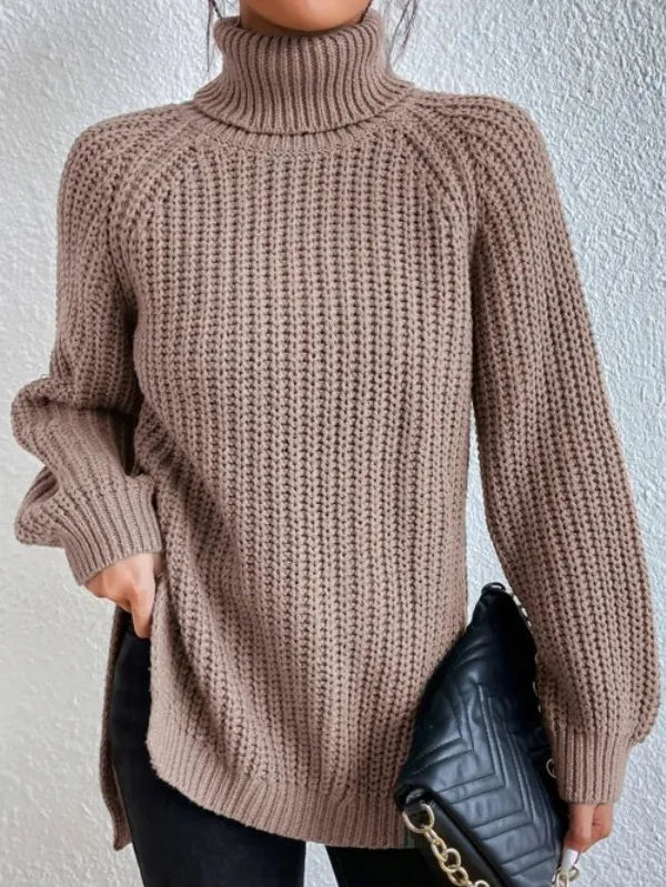 Dame Turtleneck Genser med Raglan-Ermer 6