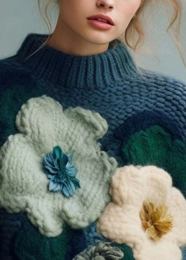 Dame Turtleneck Strikket Top 2