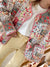 Dame Tynn Jakke Blomstertrykk Polyester Rund Hals 2
