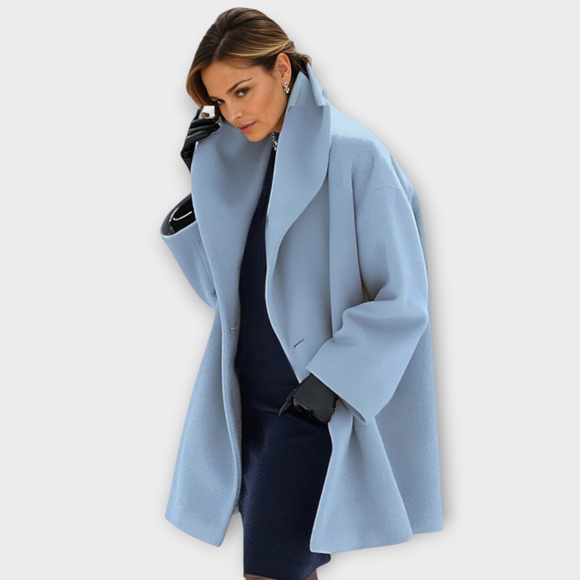 Dame Ullfrakk Vindbeskyttende Elegant 5