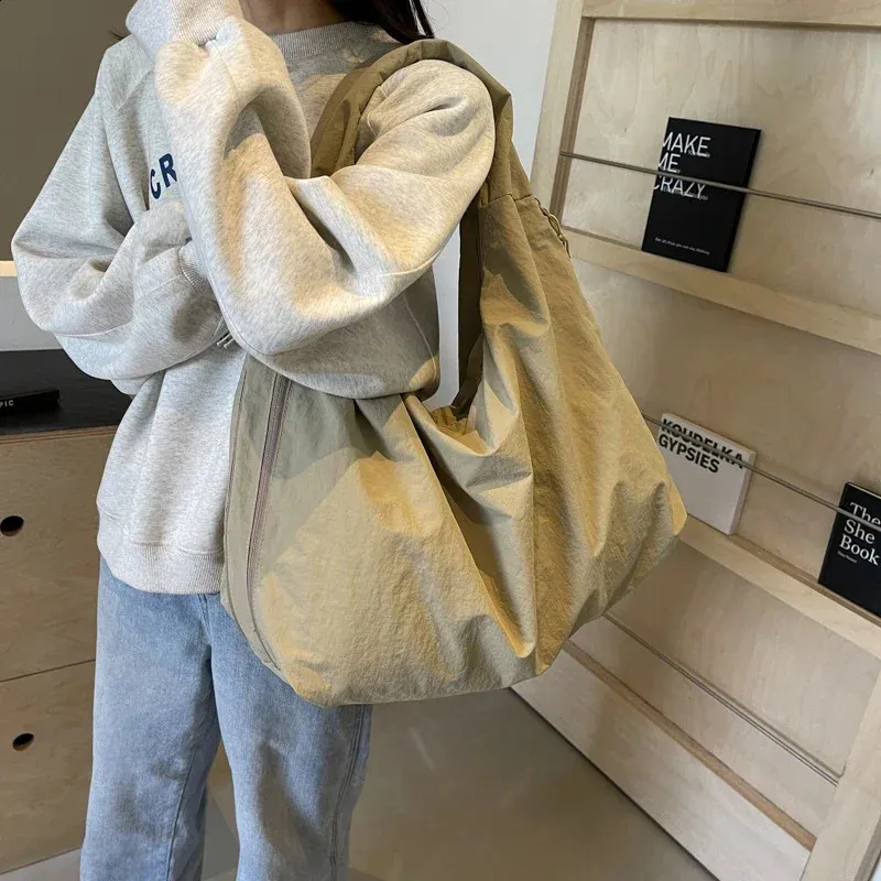 Dame Veske Tote Bag Minimalistisk Design Mykt Stoff 3