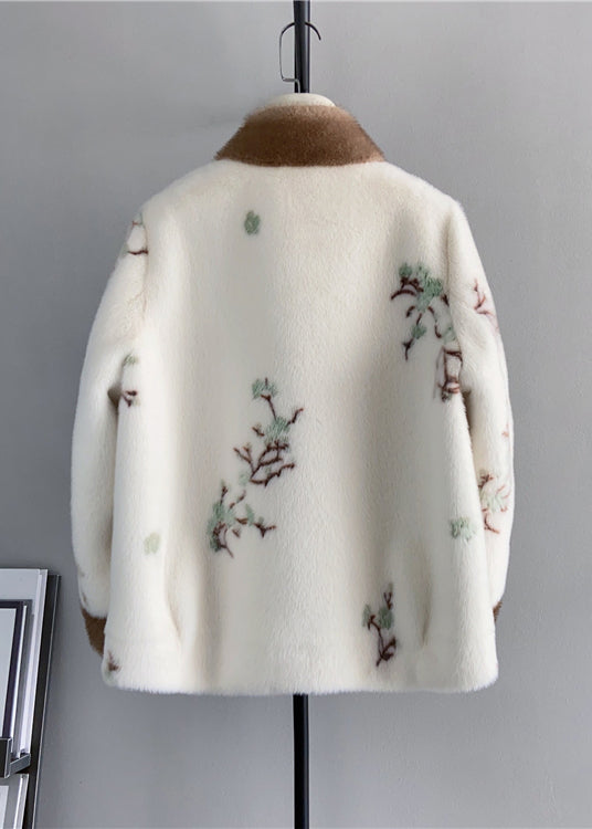Dame Vintage Jakke med Stativ Krage og Dusker 3
