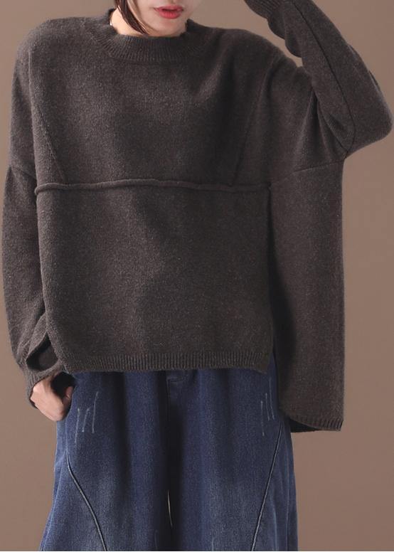 Dame Vintage Top med Asymmetrisk Fald 1