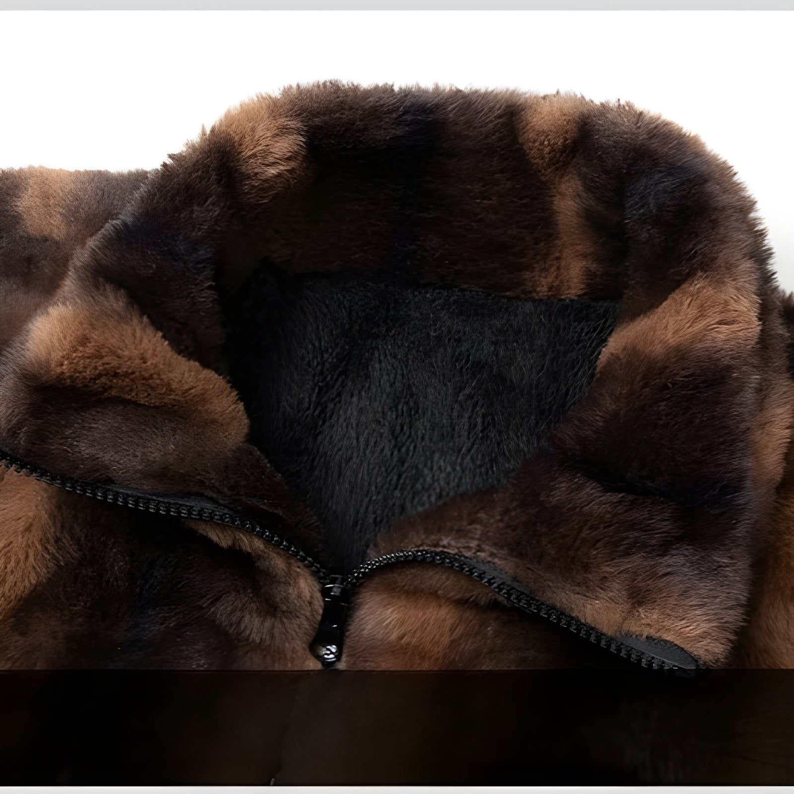 Dame Vinter Jakke Bomber Med Fuskepels Retro Stil 4