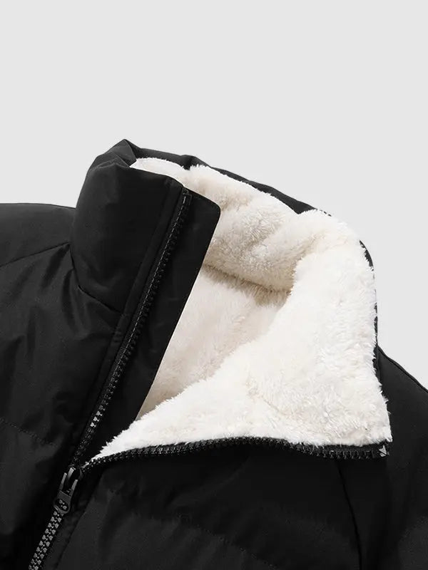 Dame Vinter Jakke Trendy Polstret Pufferjakke 5