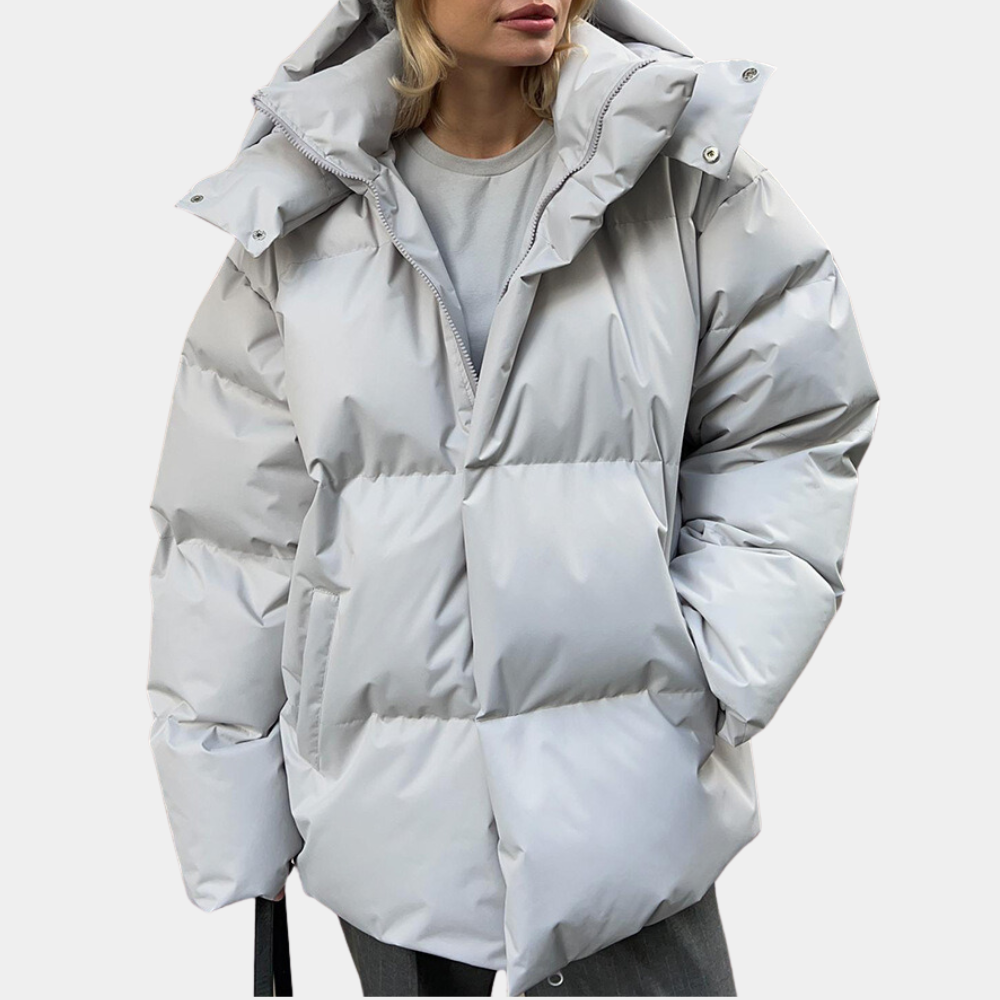 Dame Vinterjakke Puffer Trendy Design 0