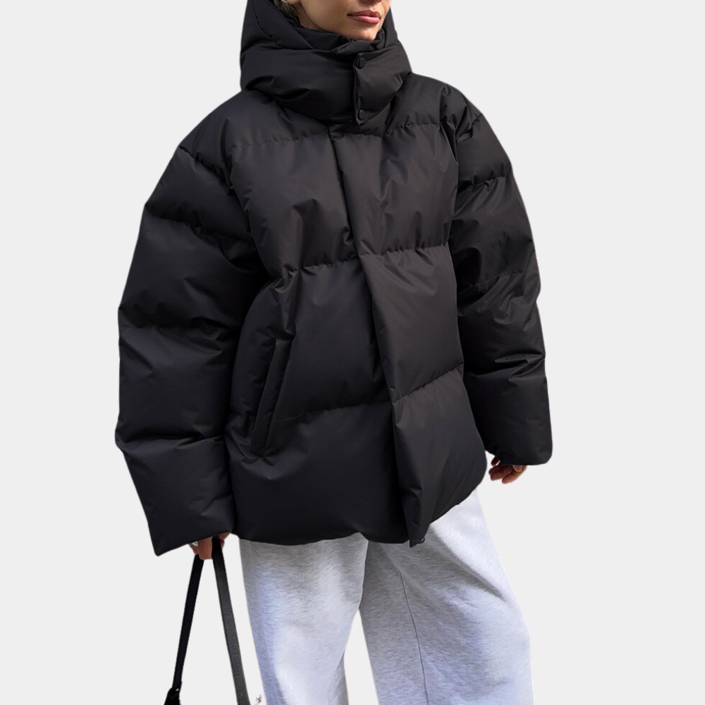 Dame Vinterjakke Puffer Trendy Design 4